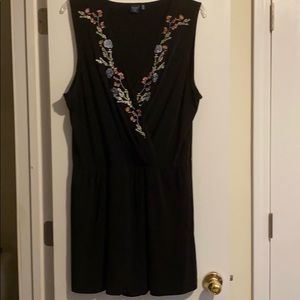 Black knit so wrap dress